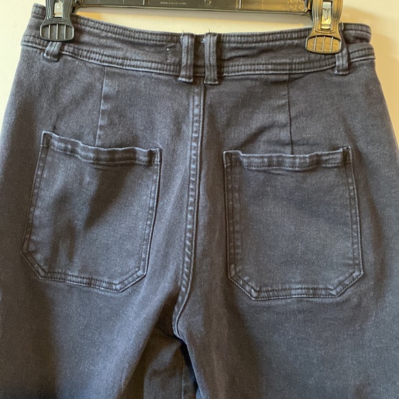 Pull and Bear Wide Leg Black Jeans - Picture 5 of 6